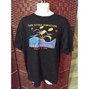 Vintage 1998 Twin Cities Marathon T Shirt 90s Adult XL